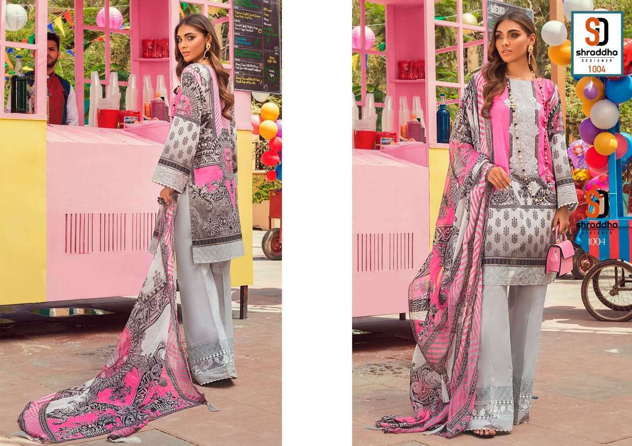 shraddha vintage vol 6 series 1001-1006 lawn cotton Pakistani suit