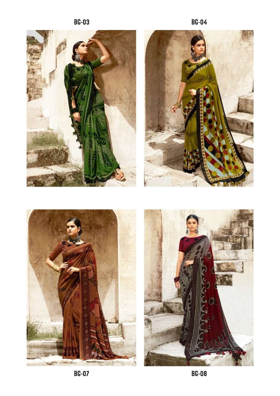 sr brand black georgette series 01-08 black georgette with swaroski work saree