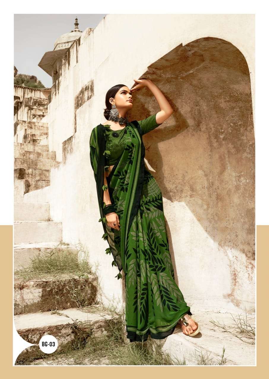 sr brand black georgette series 01-08 black georgette with swaroski work saree