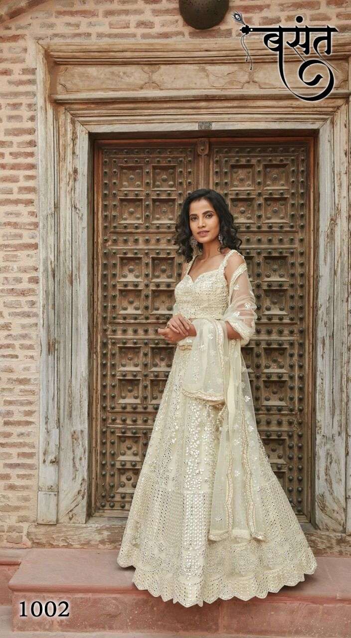 STYLISTA BASANT DESIGNER ORGANZA SILK LEHENGA 