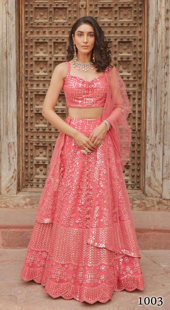 STYLISTA BASANT DESIGNER ORGANZA SILK LEHENGA 
