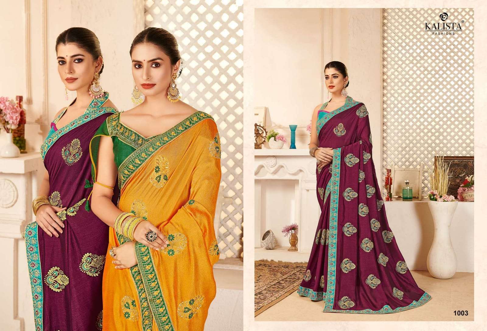 SUNAINA VOL 3 BY KALISTA VICHITRA SILK ETHNIC WEAR FANCY SAREE