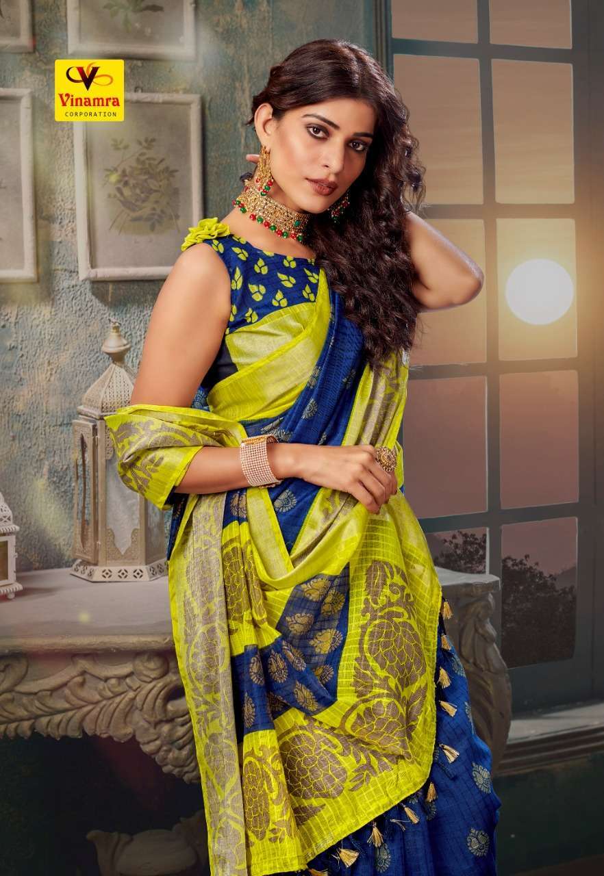 vinamra corporation silver 7 patta series 108 cotton zari silver patta saree
