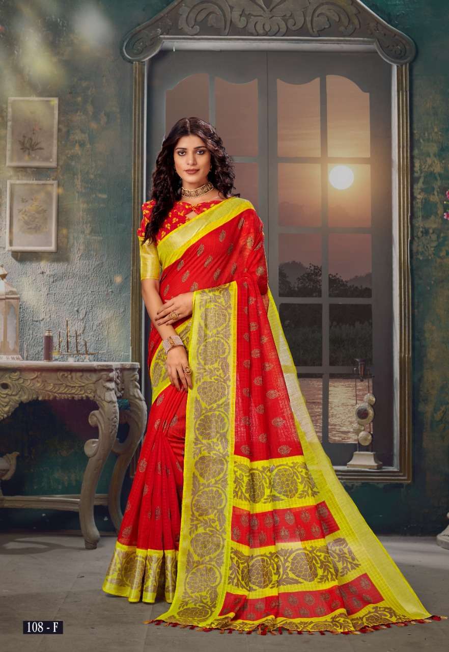 vinamra corporation silver 7 patta series 108 cotton zari silver patta saree