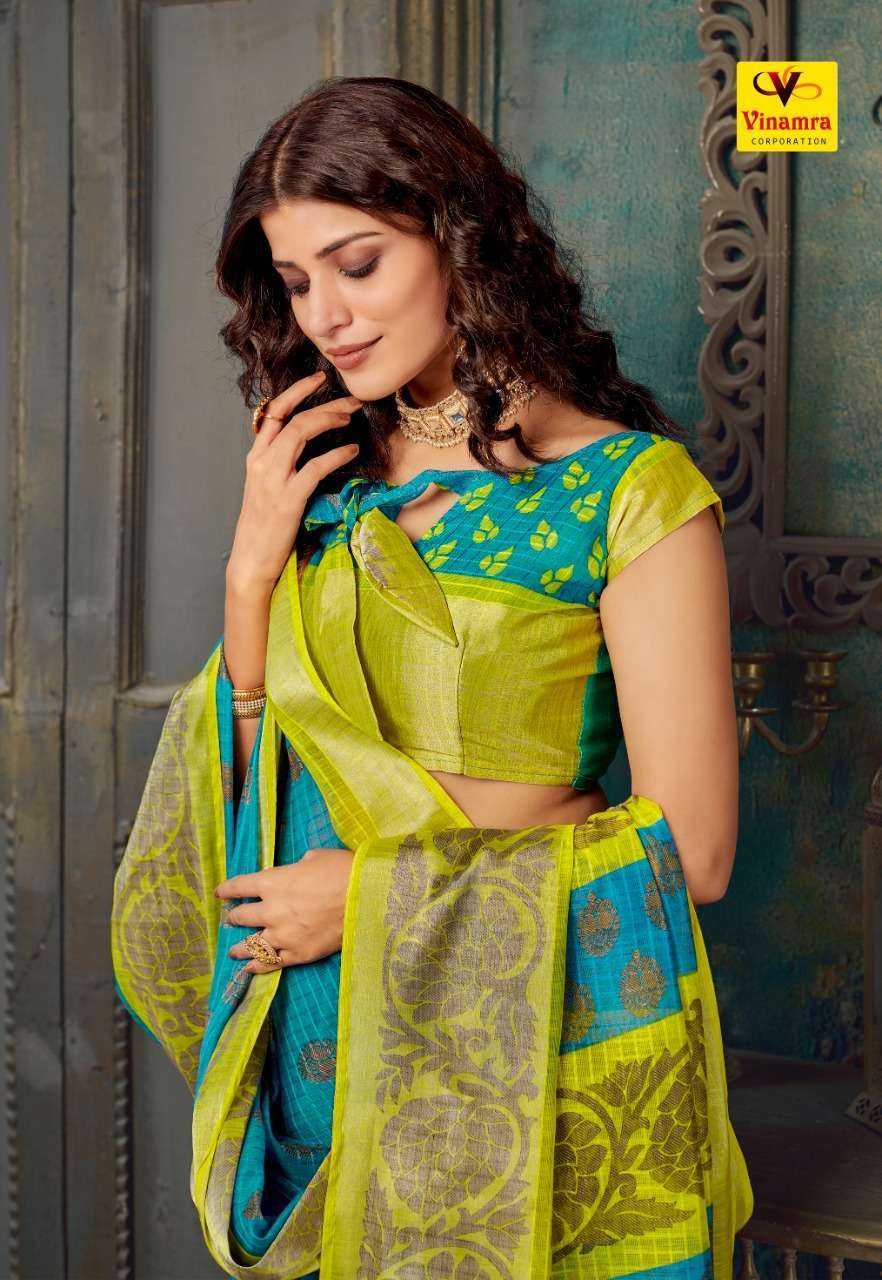 vinamra corporation silver 7 patta series 108 cotton zari silver patta saree
