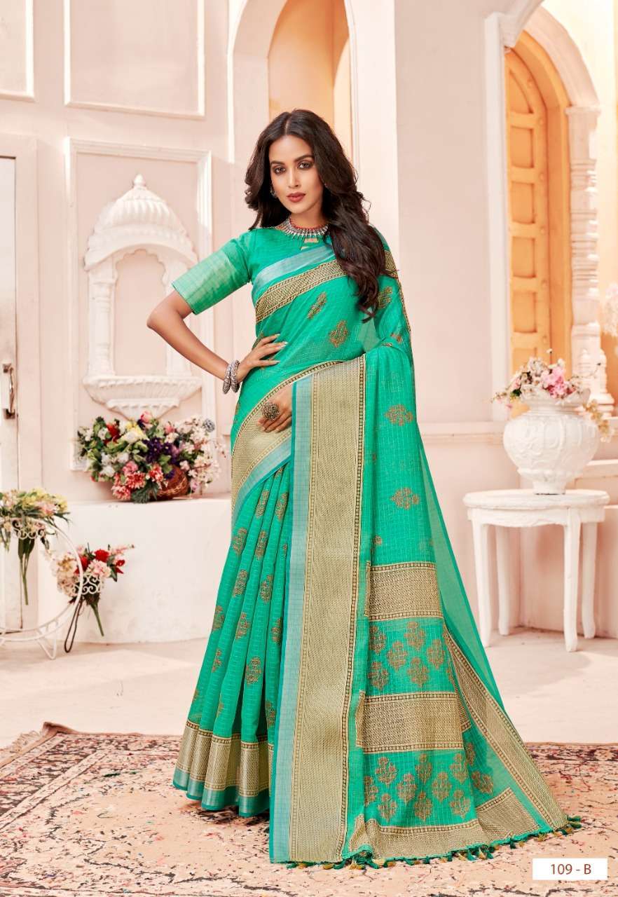 vinamra corporation silver 7 patta series 109 cotton zari silver patta saree