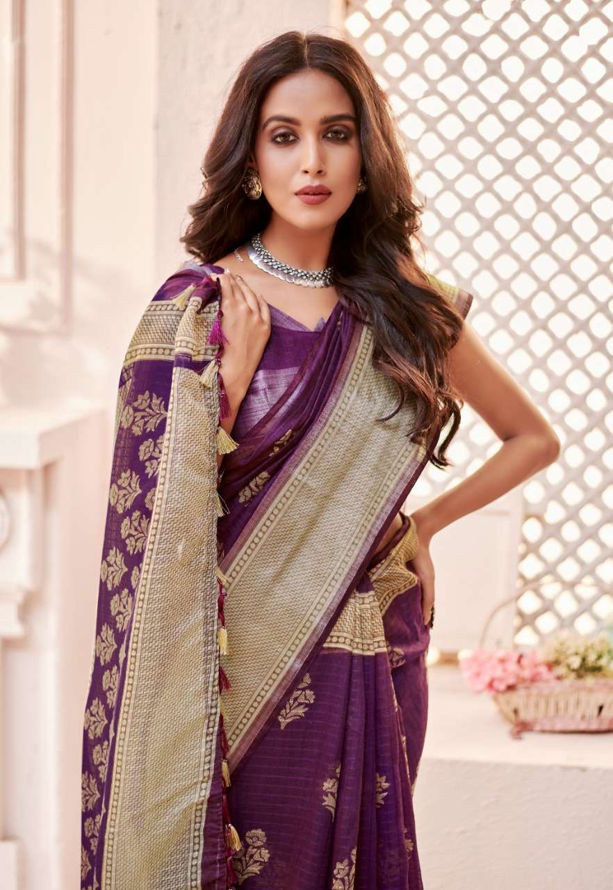 vinamra corporation silver 7 patta series 109 cotton zari silver patta saree