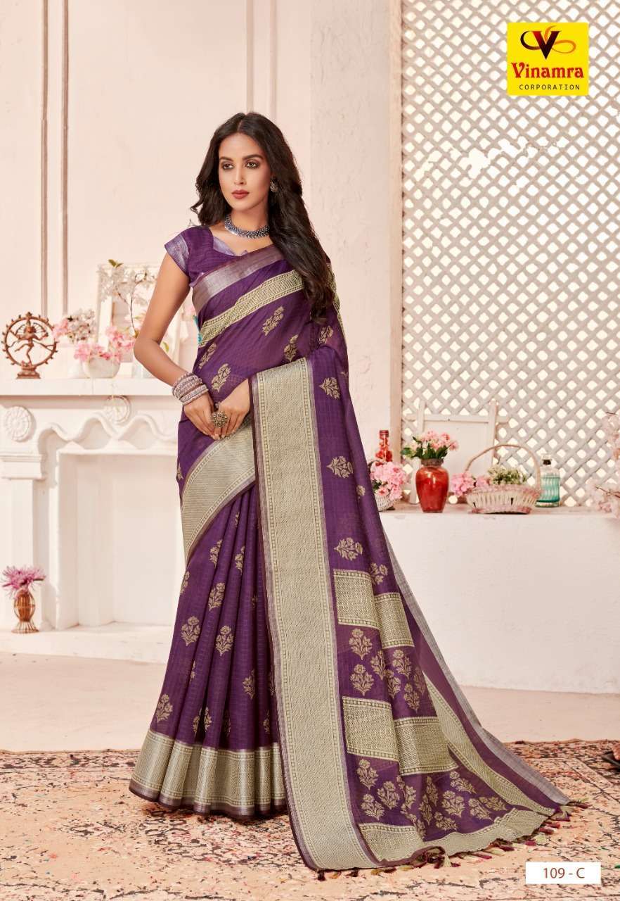 vinamra corporation silver 7 patta series 109 cotton zari silver patta saree