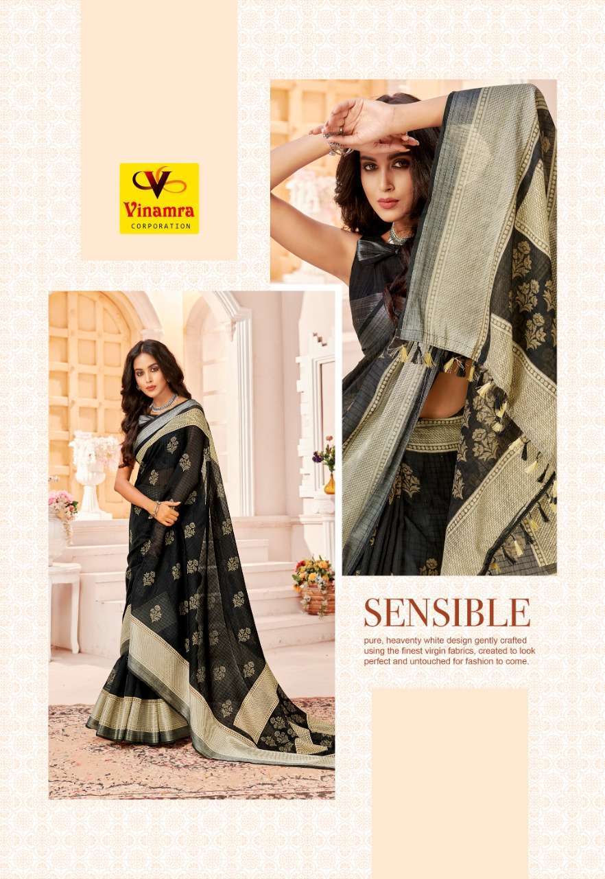 vinamra corporation silver 7 patta series 109 cotton zari silver patta saree