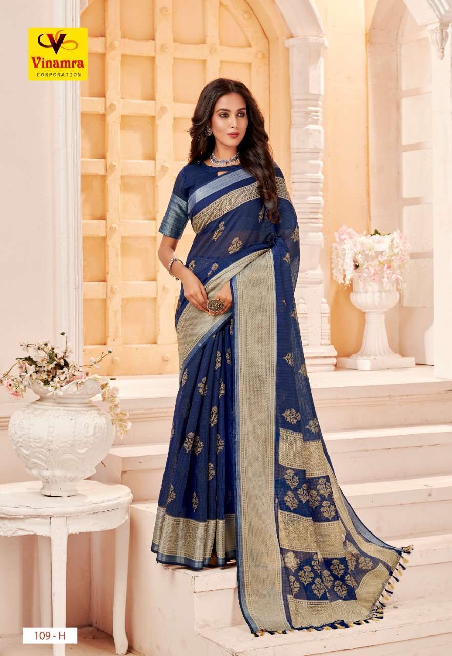 vinamra corporation silver 7 patta series 109 cotton zari silver patta saree