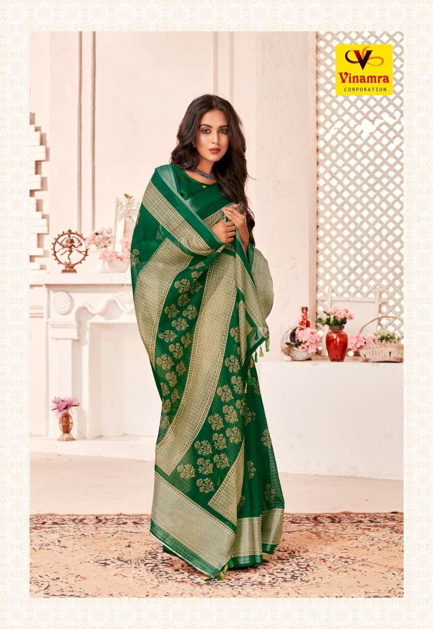 vinamra corporation silver 7 patta series 109 cotton zari silver patta saree