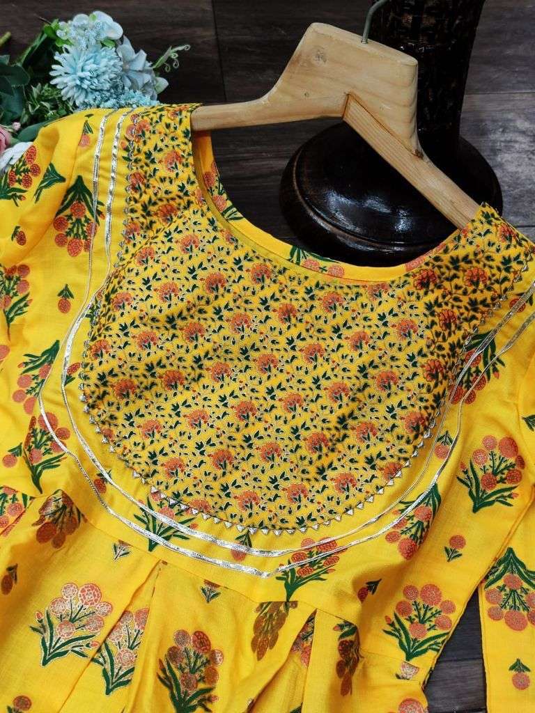X-LADY FRUIT COLOR DESIGNER RAYON SLUB KURTI WITH DUPATTA