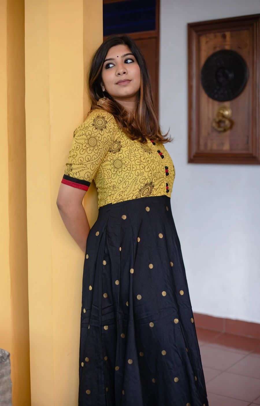 2 COLOR DESIGNER RAYON SLUB KURTI 