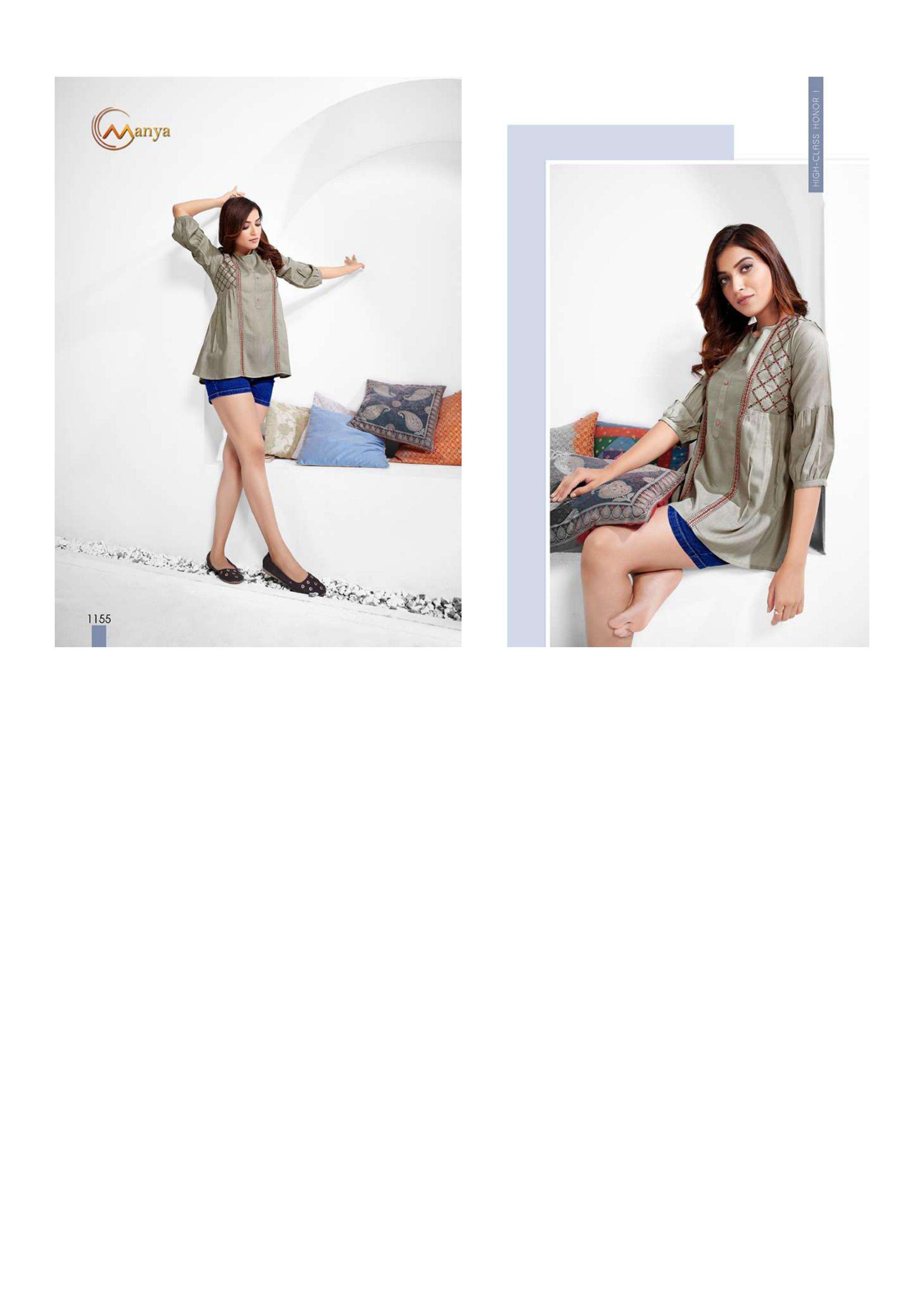 Mansi fashion colors 2 series 1151-1156 pure viscose top