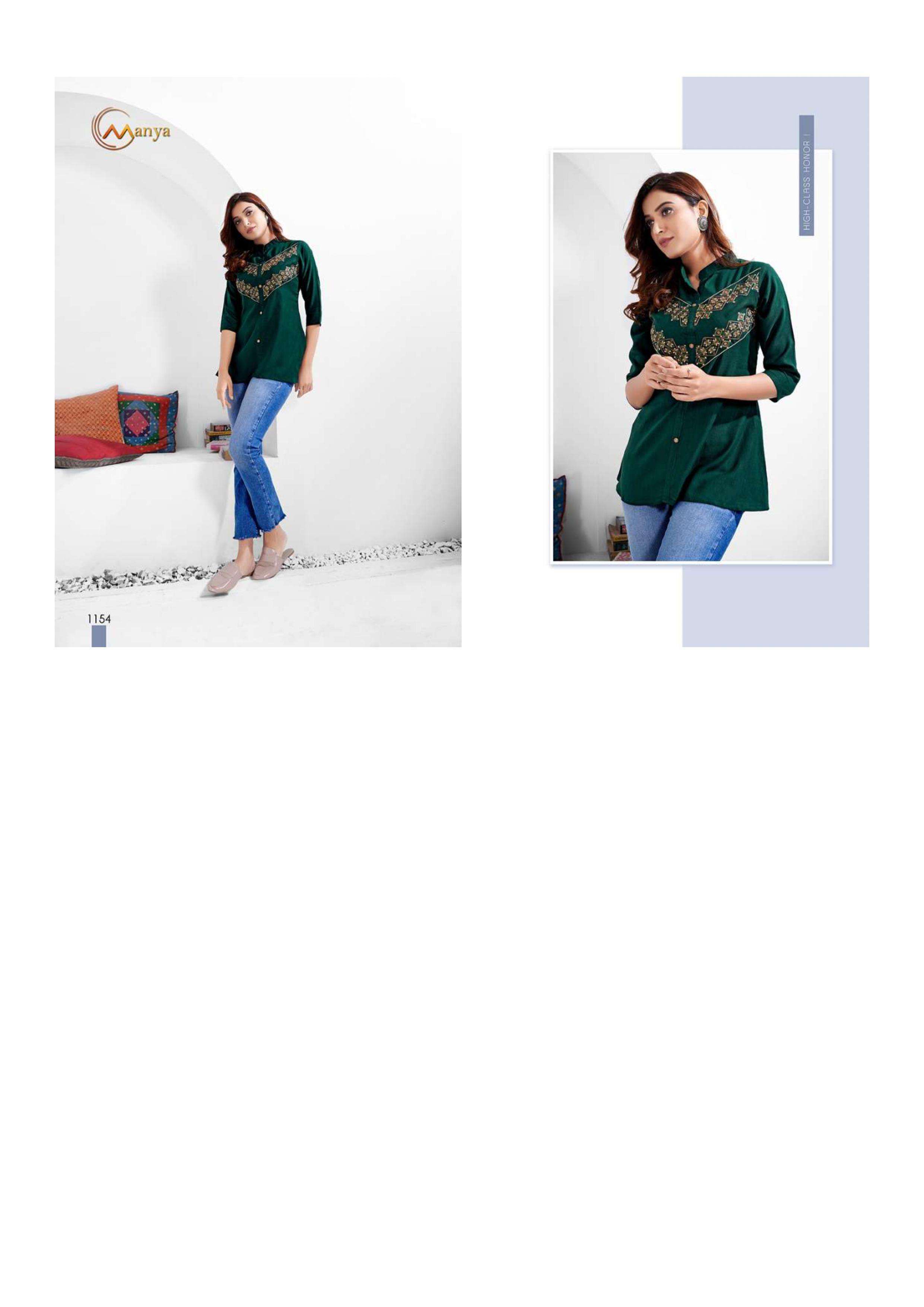 Mansi fashion colors 2 series 1151-1156 pure viscose top