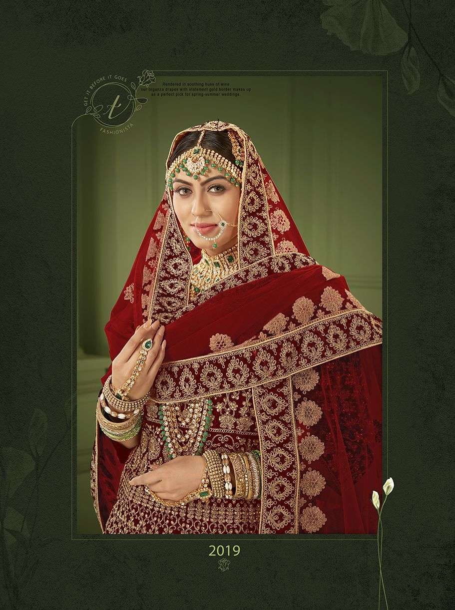 SENHORA PEPLUM BRIDAL HERITAGE VOL-8 DESIGNER 9000 HEAVY VELVET SUIT 