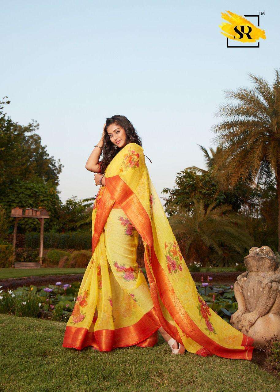 SR BRAND ORGANZA JAQUARD DESIGNER ORGANZA SAREE 