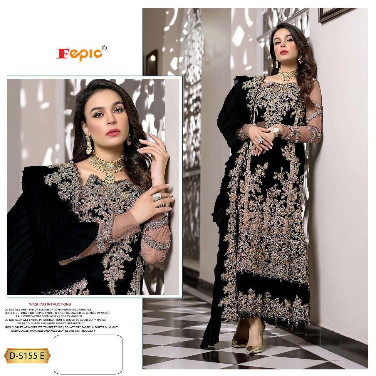 fepic D-5155 design colors faux georgette pakistani suit 
