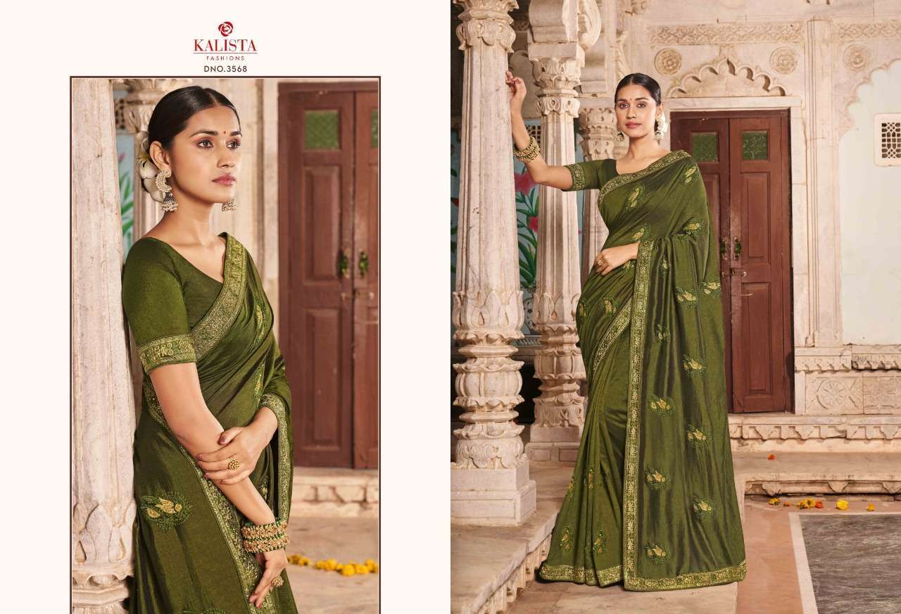 kalista renuka series 3562-3569 vichitra with moti and heavy diamond saree