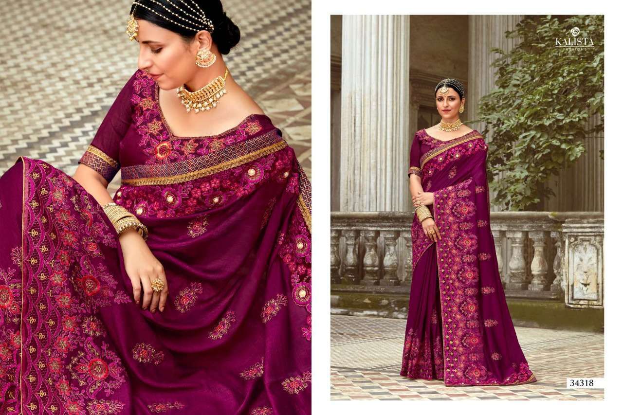 kalista sana gold edition series 34313-34320 vichitra saree