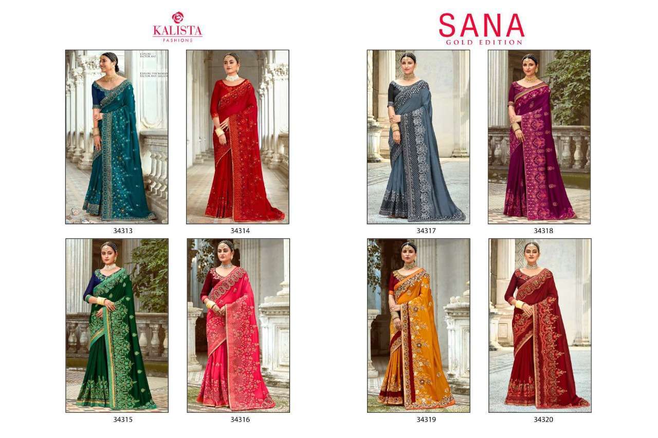 kalista sana gold edition series 34313-34320 vichitra saree