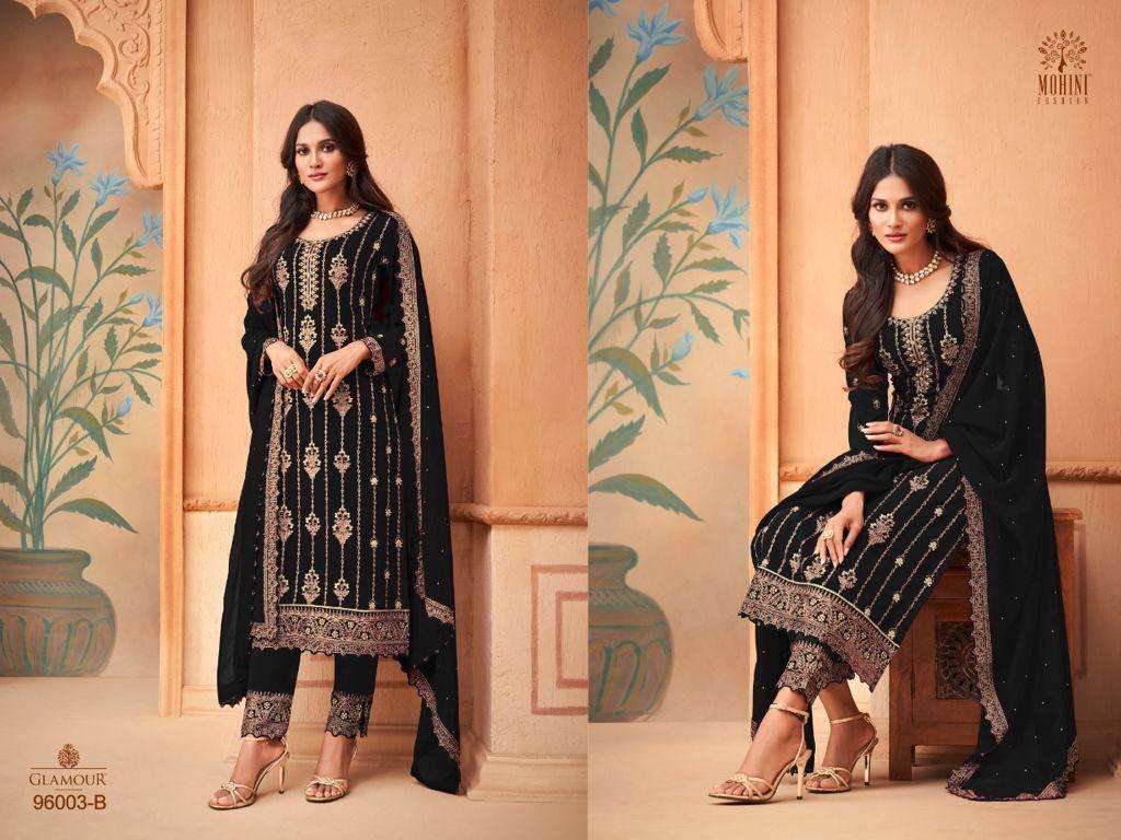 MOHINI GLAMOUR-96 96605 COLOR DESIGNER HEAVY FAUX GEORGETTE SUIT 