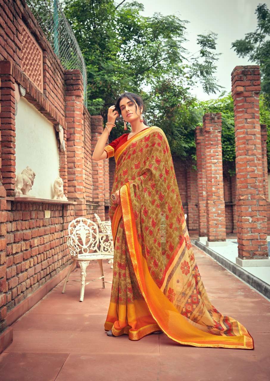 sr brand anvi series 01-10 viscose brasso panel with border saree