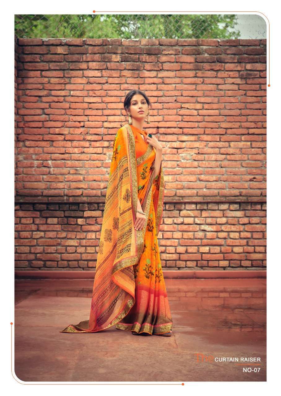 sr brand anvi series 01-10 viscose brasso panel with border saree