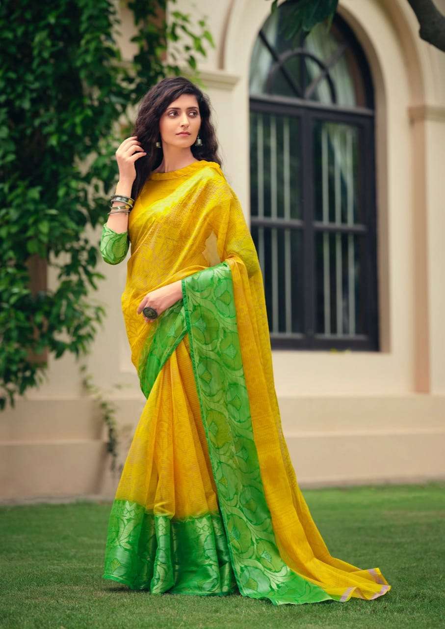 sr brand samaira series 7001-7010 Warm Silk Kanchi Border saree
