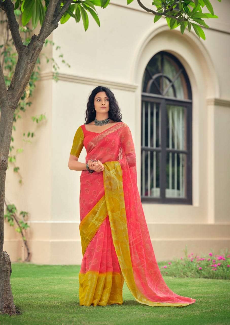 sr brand samaira series 7001-7010 Warm Silk Kanchi Border saree
