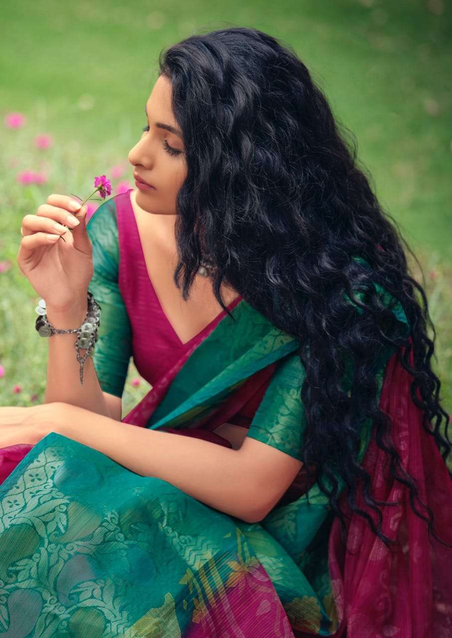 sr brand samaira series 7001-7010 Warm Silk Kanchi Border saree