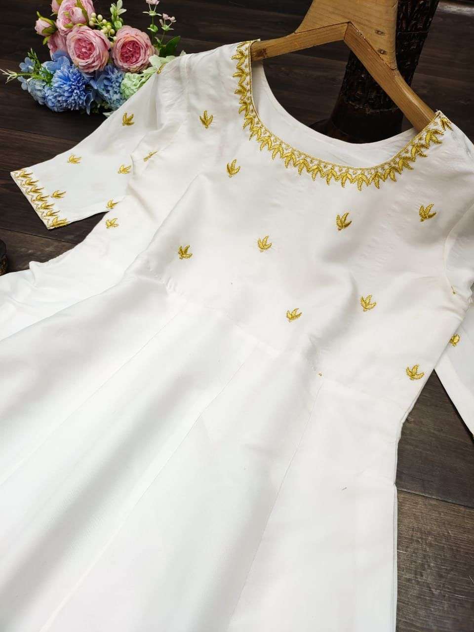 X-LADY LOVE 3 COLORS DESIGNER TAPETA SILK KURTI 