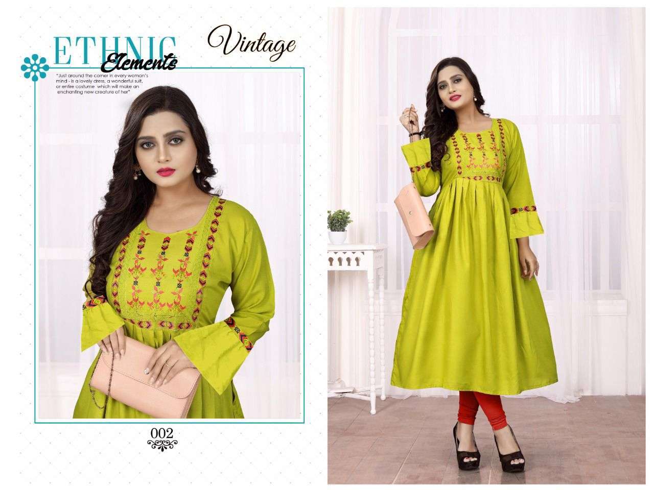 aagya vintage vol 6 series 001-008 rayon 14 kg kurti