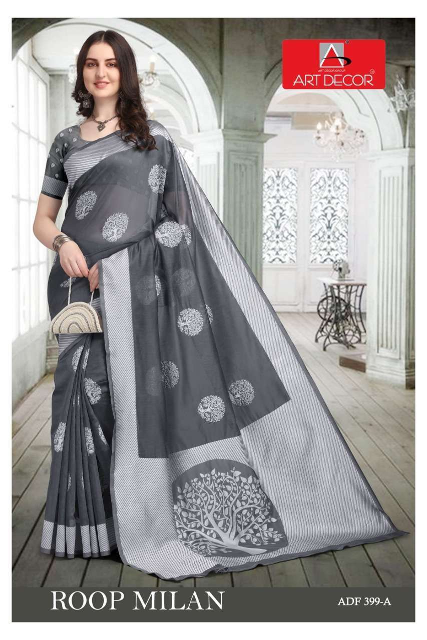 art decor roop milan series 399 handloom cotton saree