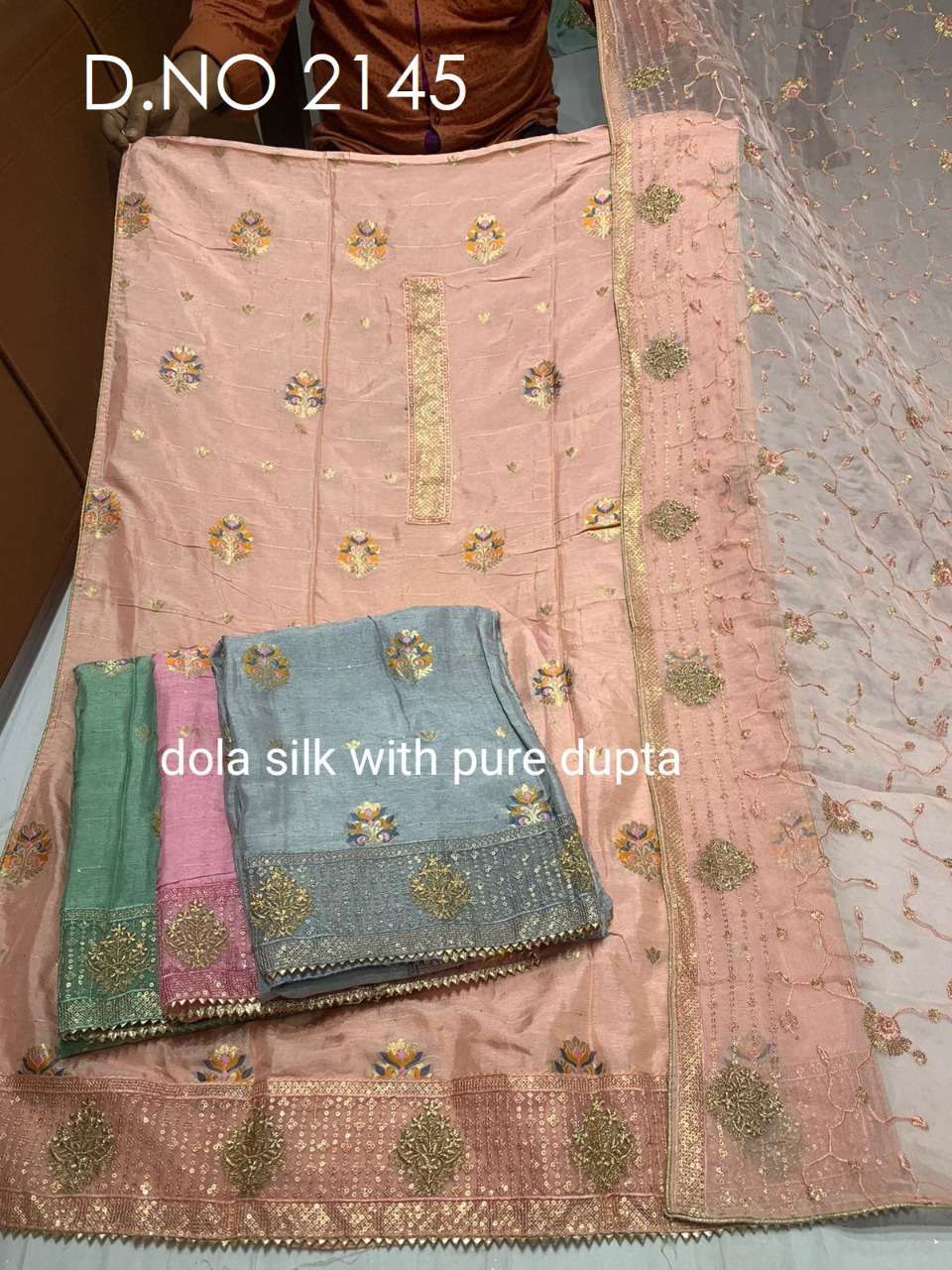 buy non catalog ladies salwar kameez heavy work 4 color matching suits