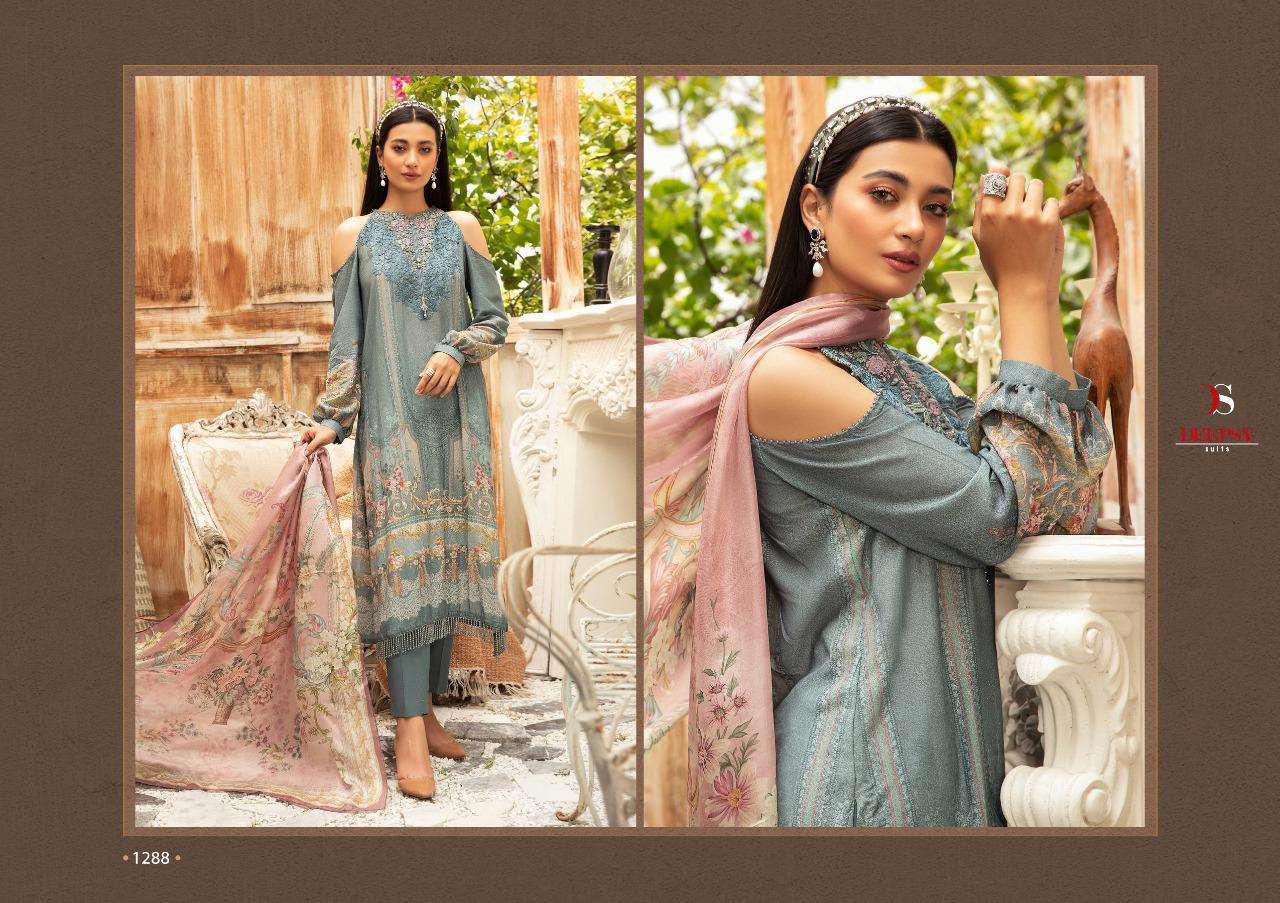 deepsy suits maria b vintage series 1281-1288 pure cotton suit 