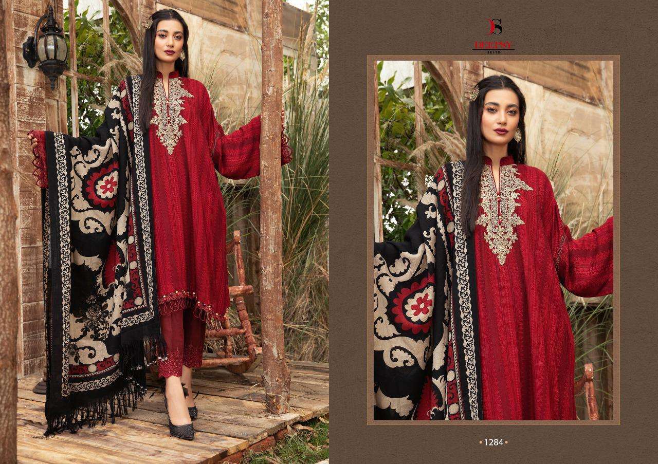deepsy suits maria b vintage series 1281-1288 pure cotton suit 