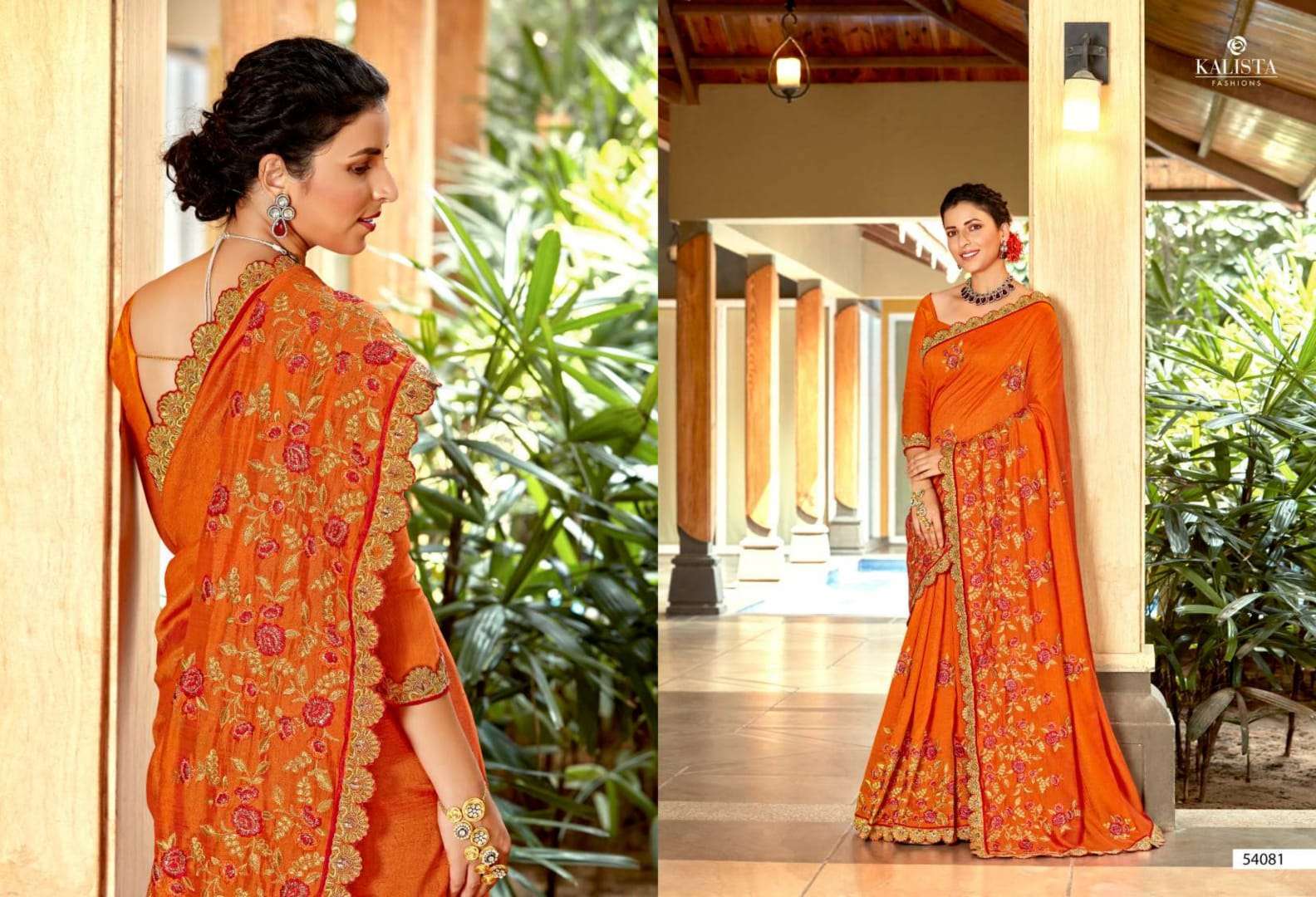 kalista hero vol 10 series 54077-54084 pure vichitra saree 