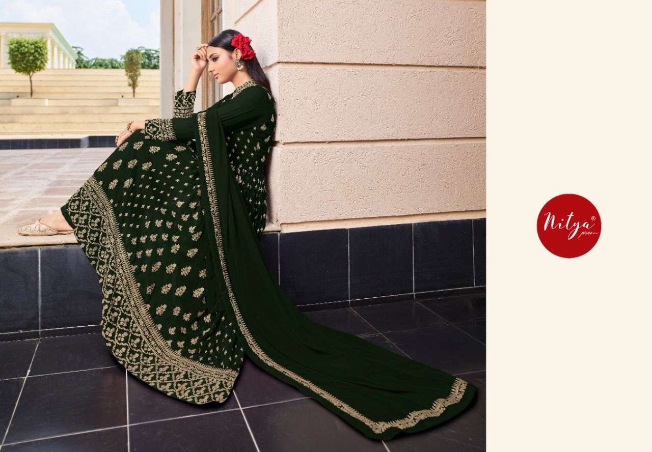 lt nitya 701 colors georgette with hand work suit 