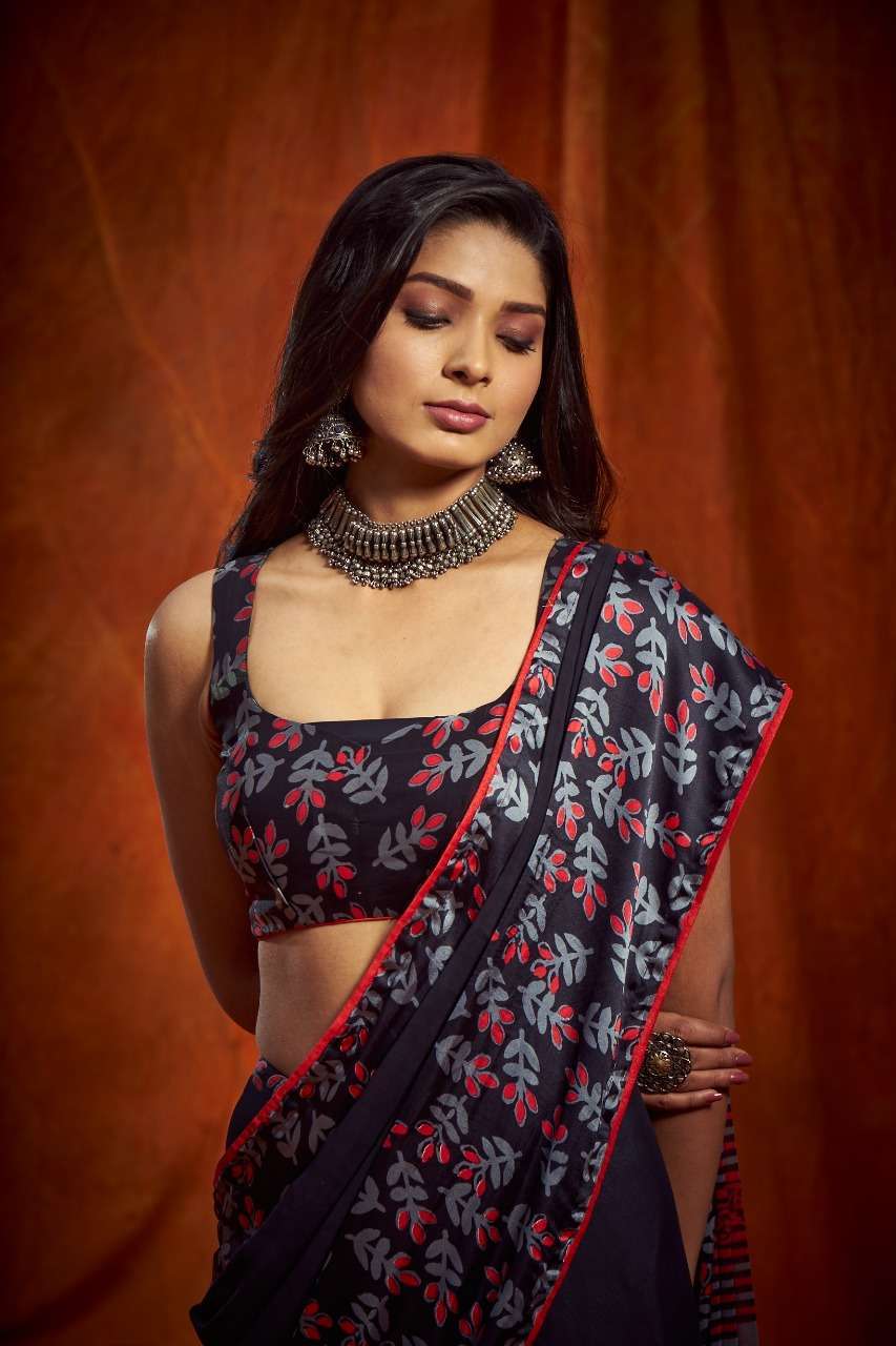 sr brand jeevika black vol 3 series 31-35 Weightless Satin Border saree