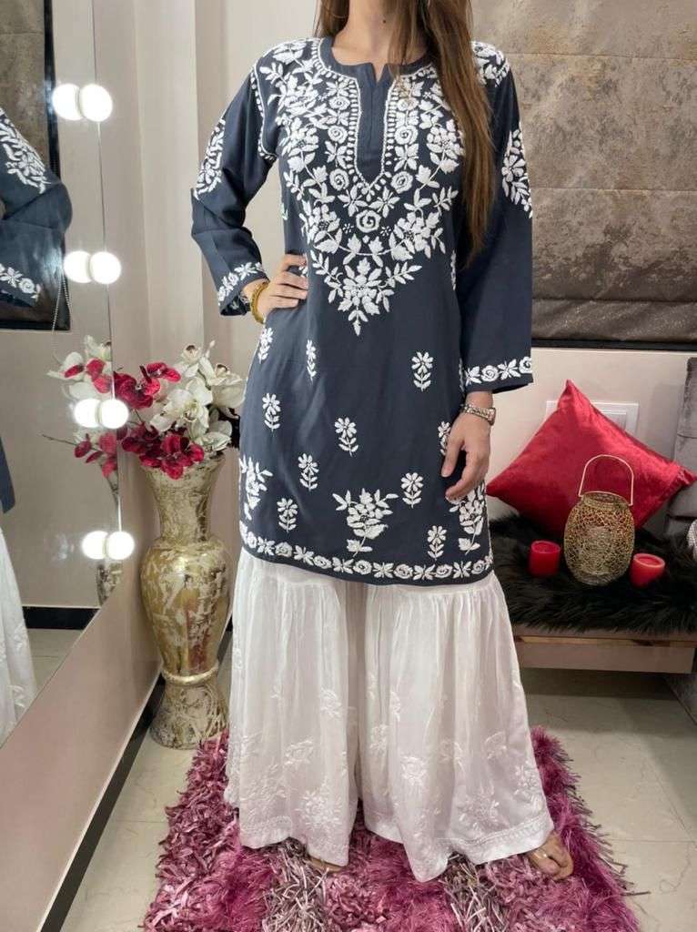 X-LADY 4 COLORS DESIGNER 14 KG RAYON SHARARA SET 