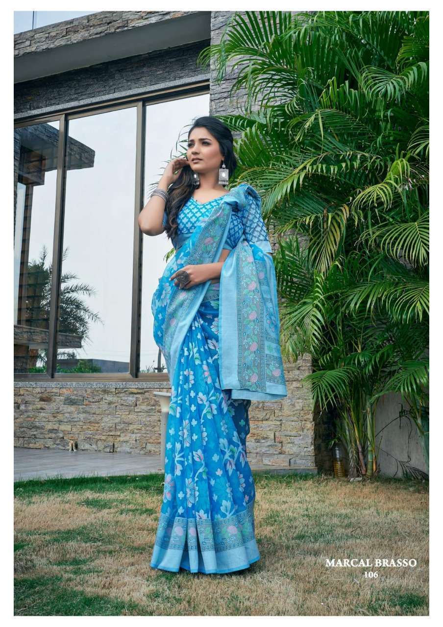 apple saree marcal brasso vol 1 series 101-108 kimona brasso saree