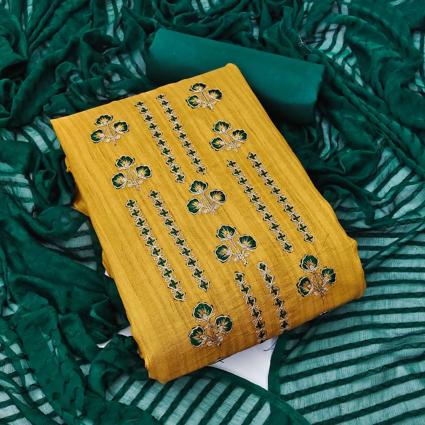 BT-07 DESIGNER AUSTRALIAN SILK MULTI WORK NON CATALOG SUIT 