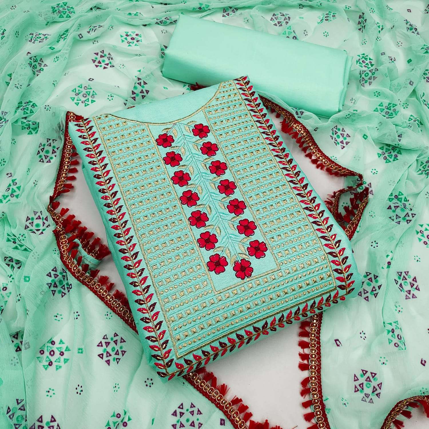 BT-07 DESIGNER SLUB COTTON MULTI WORK NON CATALOG SUITSS 
