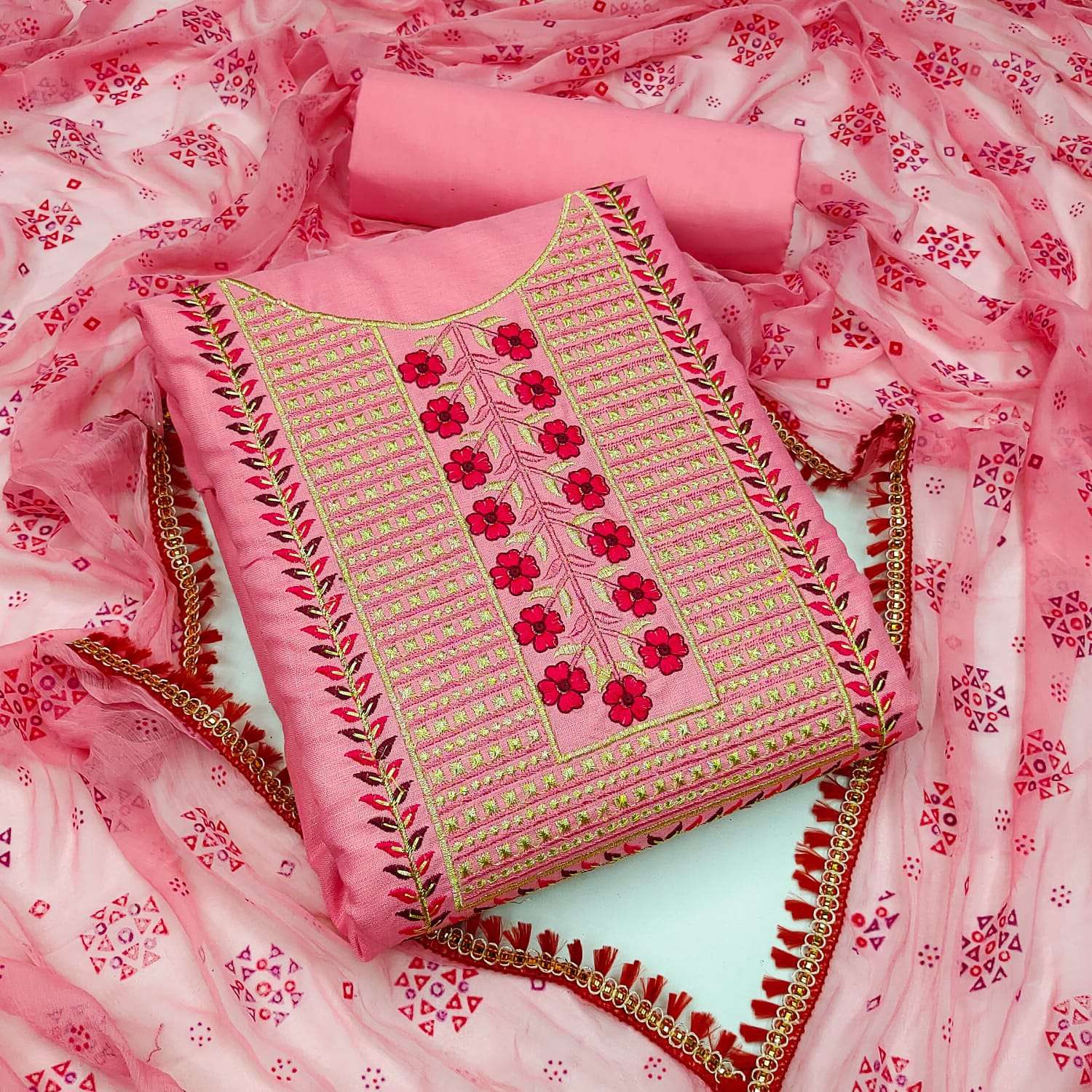 BT-07 DESIGNER SLUB COTTON MULTI WORK NON CATALOG SUITSS 
