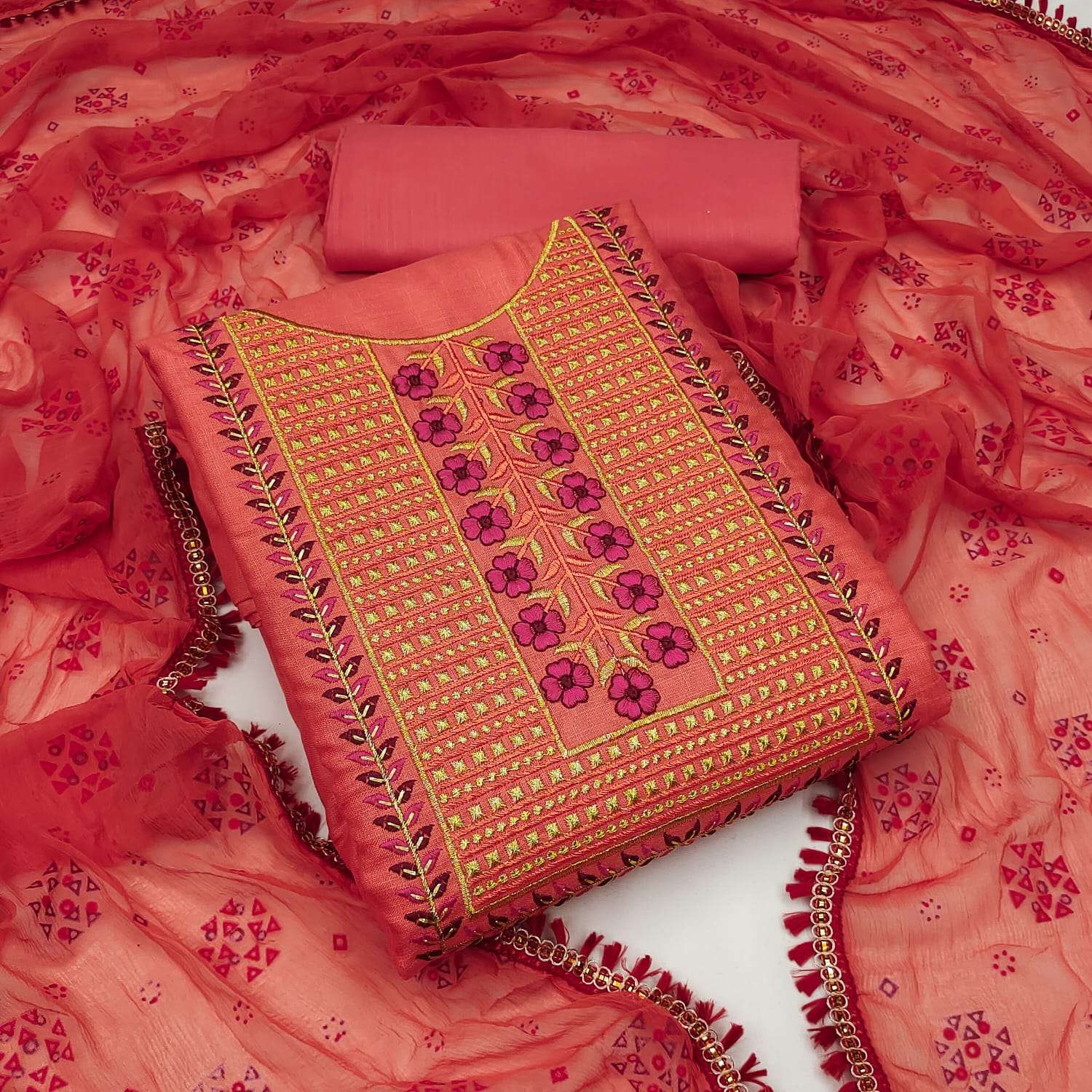 BT-07 DESIGNER SLUB COTTON MULTI WORK NON CATALOG SUITSS 