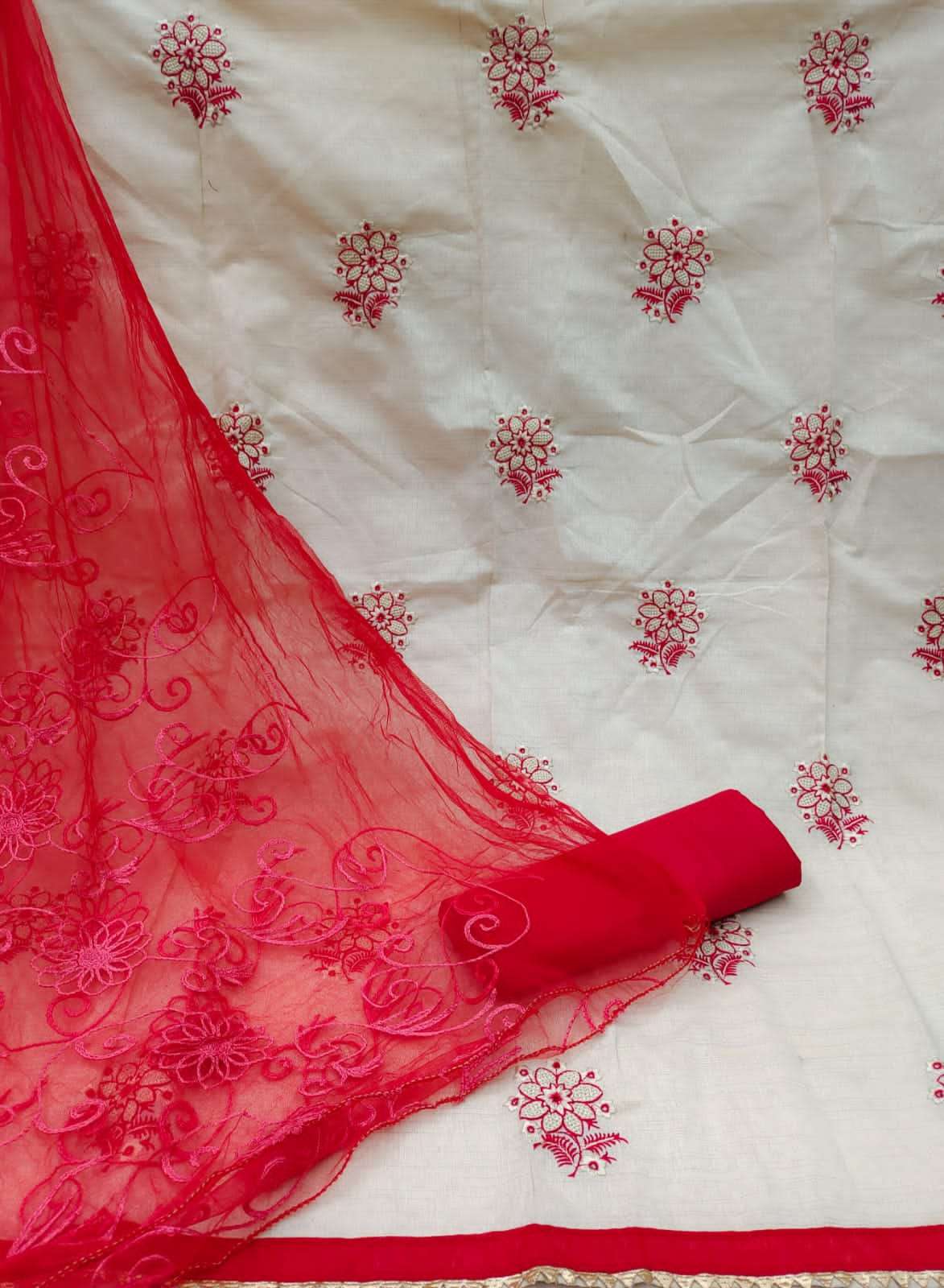 BT-15 DESIGNER KHADI COTTON WORK NON CATALOG SUIT 