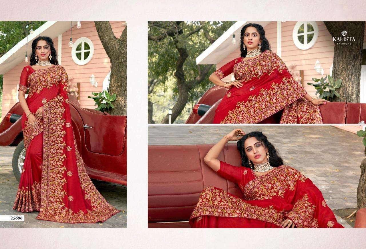 kalista fashion sanaya vol 3 series 25683-25688 blooming vichitra saree