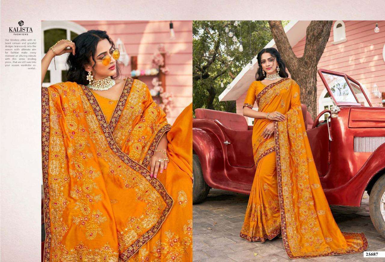 kalista fashion sanaya vol 3 series 25683-25688 blooming vichitra saree