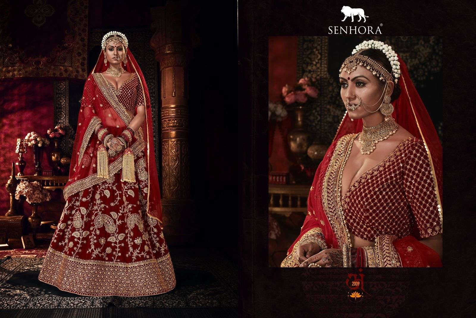 SENHORA SHRADHDHA BRIDAL HERITAGE VOL-4 9000 VELVET LEHENGA 